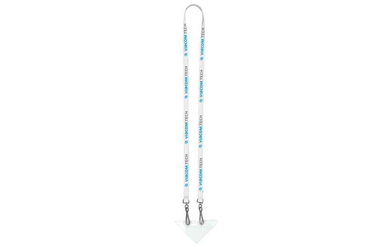 3/8" Import Air Ship Width Dual Attachment Super Soft Polyester Multi-Color Sublimation Lanyard